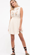 Wanting More Ivory Embroidered Dress