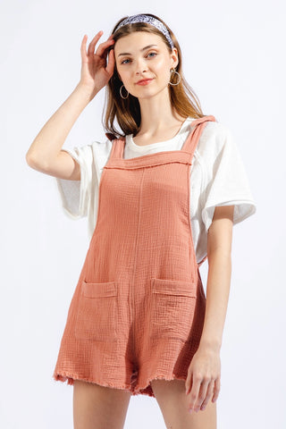 Be Blush overall romper