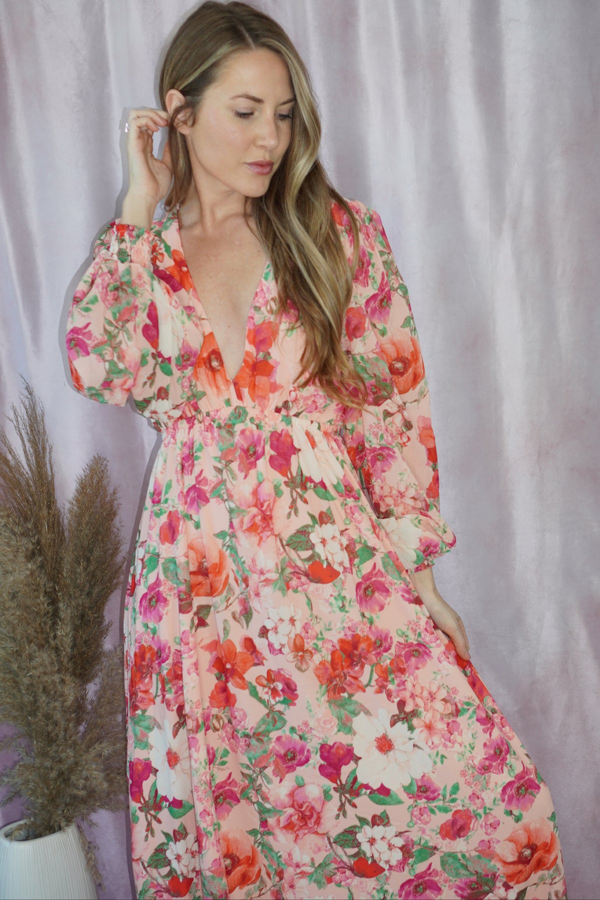 Feeling pink and floral dress