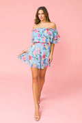 Sky Floral Romper