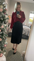 Black Pleated skirt