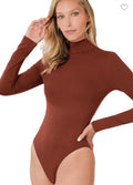At last rust turtleneck bodysuit