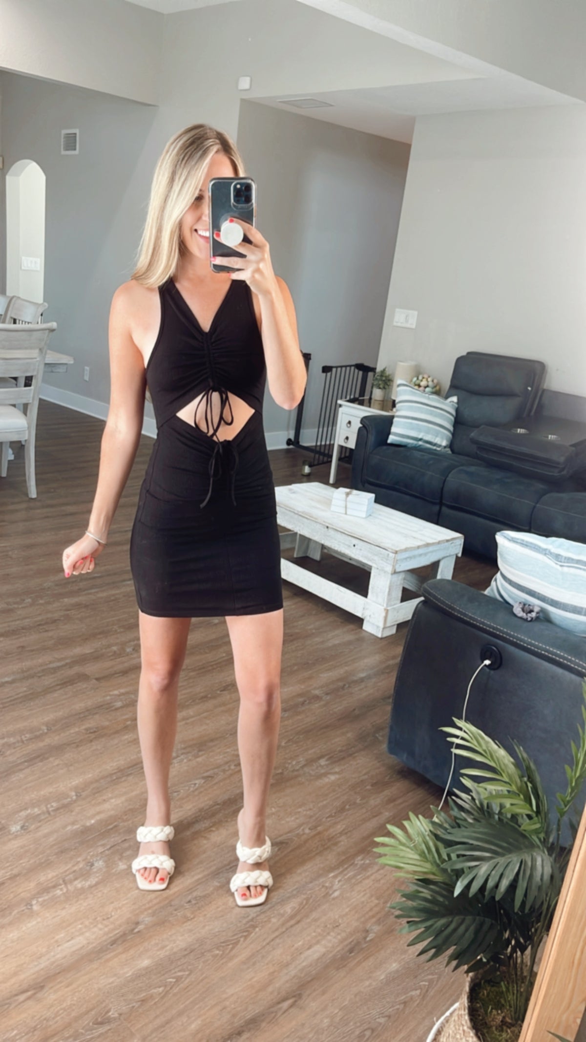 Little black cut out dress